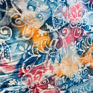 Beautiful Vintage Batik Fabric- 102”x44”